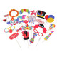 Photo booth party props - As pictured (1 Set)