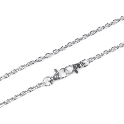 Łańcuszek do torebki z karabińczykiem długość 120 cm - Nikiel (1 Sztuka)