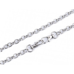 Bag / purse metal chain with lobster clasp length 120 cm - Nickel (1 Piece)