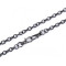 Bag / purse metal chain with lobster clasp length 120 cm - Black nickel (1 Piece)