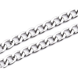Łańcuszek szerokość 20 mm, metraż - Nikiel (1 Metr)