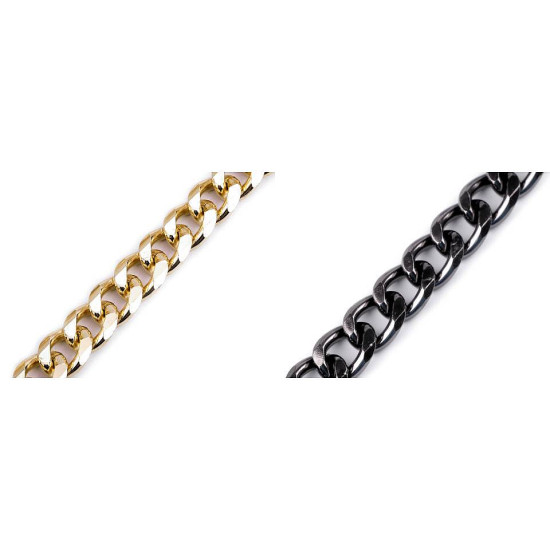 Łańcuszek płaski szerokość 14 mm, metraż - Złoto klasyczne (10 Metry) Łańcuszek płaski szerokość 14 mm, metraż - Złoto klasyczne (10 Metry)