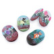 Cosmetic pocket mirror cat - Turquoise (1 Piece)