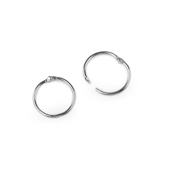 Buchbindering / heftring / schlüsselring - Nickel (10 Stücke) Buchbindering / heftring / schlüsselring - Nickel (10 Stücke)