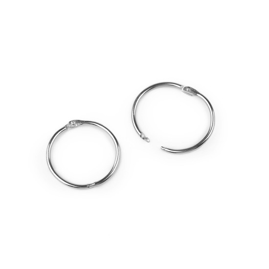 Buchbindering / heftring / schlüsselring - Nickel (10 Stücke) Buchbindering / heftring / schlüsselring - Nickel (10 Stücke)