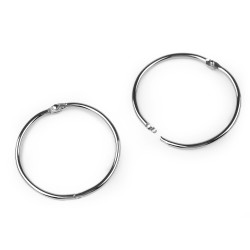 Anillo de encuadernación/candados para scrapbook/carpeta de anillas metálicas - Níquel (10 Piezas)