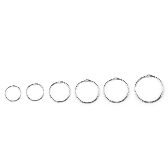 Buchbindering / heftring / schlüsselring - Nickel (10 Stücke) Buchbindering / heftring / schlüsselring - Nickel (10 Stücke)
