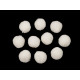 Bommel / pompon deluxe ø15 mm - Weiß (500 Stücke)