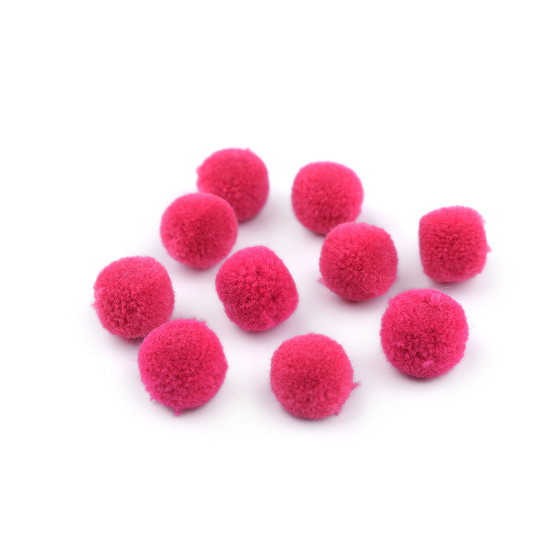 Bommel / pompon deluxe ø15 mm - Weiß (500 Stücke)