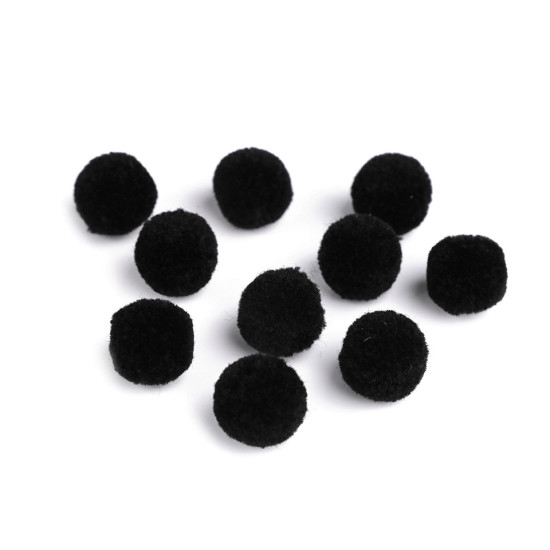 Bommel / pompon deluxe ø15 mm - Weiß (500 Stücke)