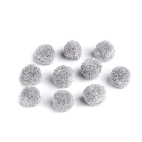 Bommel / pompon deluxe ø15 mm - Weiß (500 Stücke)
