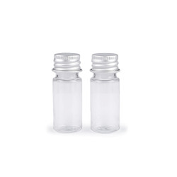 Buteleczka plastikowa zakręcana - Transparent (10 Fiolki)