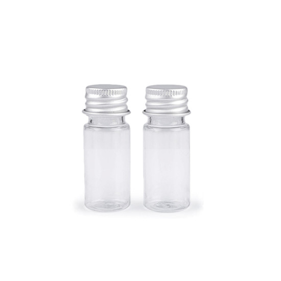 Buteleczka plastikowa zakręcana - Transparent (2 Fiolki) Buteleczka plastikowa zakręcana - Transparent (2 Fiolki)