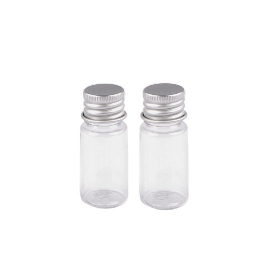 Buteleczka plastikowa zakręcana - Transparent (2 Fiolki) Buteleczka plastikowa zakręcana - Transparent (2 Fiolki)