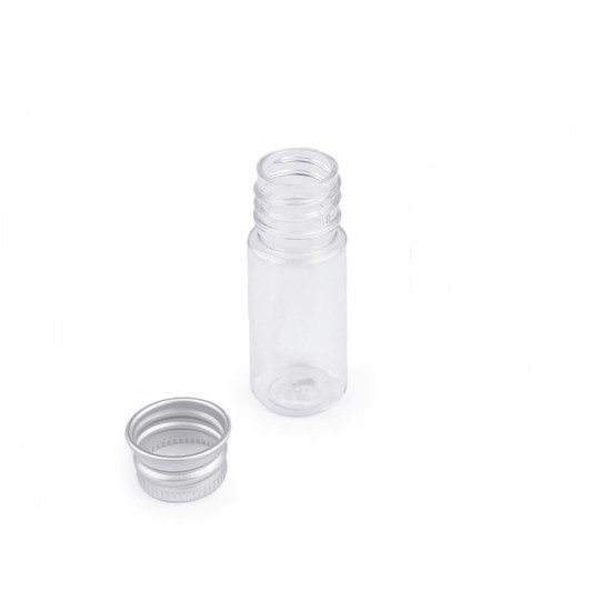 Buteleczka plastikowa zakręcana - Transparent (2 Fiolki) Buteleczka plastikowa zakręcana - Transparent (2 Fiolki)