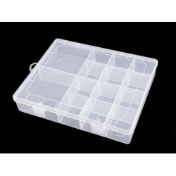 Pojemnik plastikowy 4x17x21 cm - Transparent (1 Sztuka)