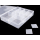 Pojemnik plastikowy 4x17x21 cm - Transparent (9 Sztuki)