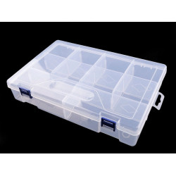 Pojemnik plastikowy 6x20x30 cm - Transparent (1 Sztuka)