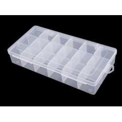 Pojemnik plastikowy 12,5x23x4 cm - Transparent (1 Sztuka)