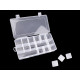 Boîte de rangement en plastique, 12,5 x 23 x 4 cm - Transparent (1 Pièce) Boîte de rangement en plastique, 12,5 x 23 x 4 cm - Transparent (1 Pièce)