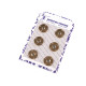 Spring press / snap fasteners ø20 mm - Gold (36 Pairs) Spring press / snap fasteners ø20 mm - Gold (36 Pairs)