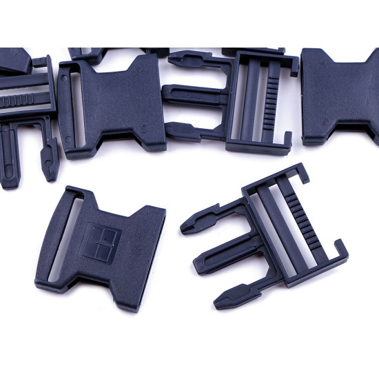 Klamra z regulatorem szerokość 40 mm - Czarny (5 Pary) Klamra z regulatorem szerokość 40 mm - Czarny (5 Pary)