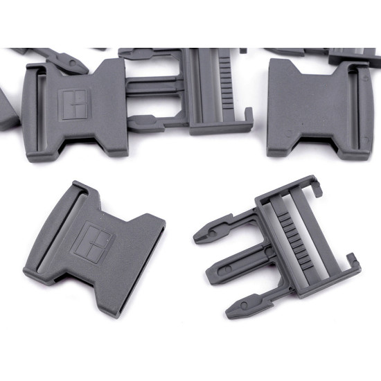 Klamra z regulatorem szerokość 40 mm - Czarny (5 Pary) Klamra z regulatorem szerokość 40 mm - Czarny (5 Pary)