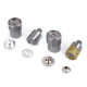 Zagniatacz do nabijania zapięcia magnetycznego ø18 mm - Nikiel (1 Zestaw) Zagniatacz do nabijania zapięcia magnetycznego ø18 mm - Nikiel (1 Zestaw)