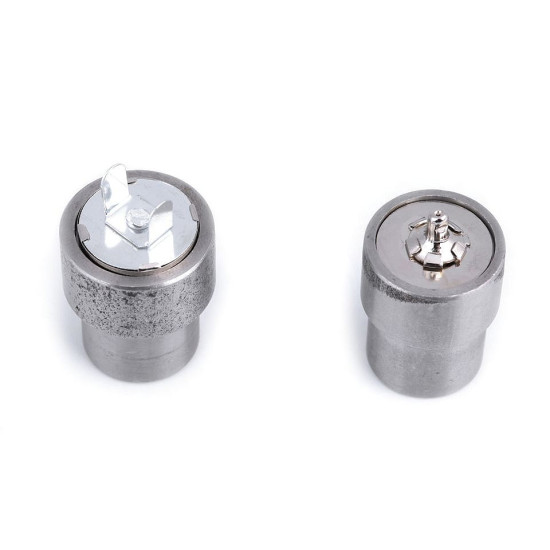 Zagniatacz do nabijania zapięcia magnetycznego ø18 mm - Nikiel (1 Zestaw) Zagniatacz do nabijania zapięcia magnetycznego ø18 mm - Nikiel (1 Zestaw)