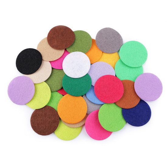 Kółeczko z filcu ø4 cm półprodukt - Mix (100 Sztuki) Kółeczko z filcu ø4 cm półprodukt - Mix (100 Sztuki)