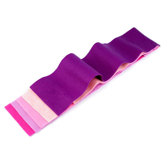 Filc dekoracyjny 10x45 cm - kolorowy zestaw - Mix nr. 5 (1 Zestaw)