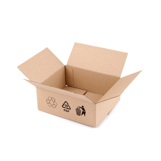 Cardboard box 16.5x13.5x6.5 cm - Natural brown (1 Piece)