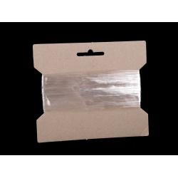 Bande élastique transparente en silicone, largeur 20 mm - Transparent (20 Mètres)