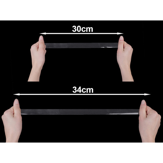Bande élastique transparente en silicone, largeur 20 mm - Transparent (20 Mètres) Bande élastique transparente en silicone, largeur 20 mm - Transparent (20 Mètres)