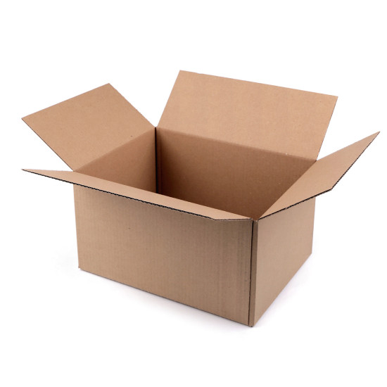 Cardboard box 34x26x19 cm - Natural brown (1 Piece)