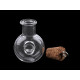 Buteleczka szklana / zawieszka z korkiem 20x28 mm - Transparent (5 Fiolki) Buteleczka szklana / zawieszka z korkiem 20x28 mm - Transparent (5 Fiolki)