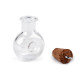 Buteleczka szklana / zawieszka z korkiem 20x28 mm - Transparent (5 Fiolki) Buteleczka szklana / zawieszka z korkiem 20x28 mm - Transparent (5 Fiolki)