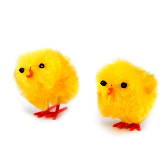 Decorative easter chicks - Yellow (12 Pieces)
