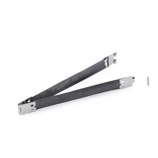 Telaio con molla, per portafoglio, dimensioni: 14 x 120 mm - Platino (2 Paia) Telaio con molla, per portafoglio, dimensioni: 14 x 120 mm - Platino (2 Paia)