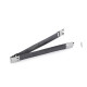 Telaio con molla, per portafoglio, dimensioni: 14 x 120 mm - Platino (2 Paia) Telaio con molla, per portafoglio, dimensioni: 14 x 120 mm - Platino (2 Paia)