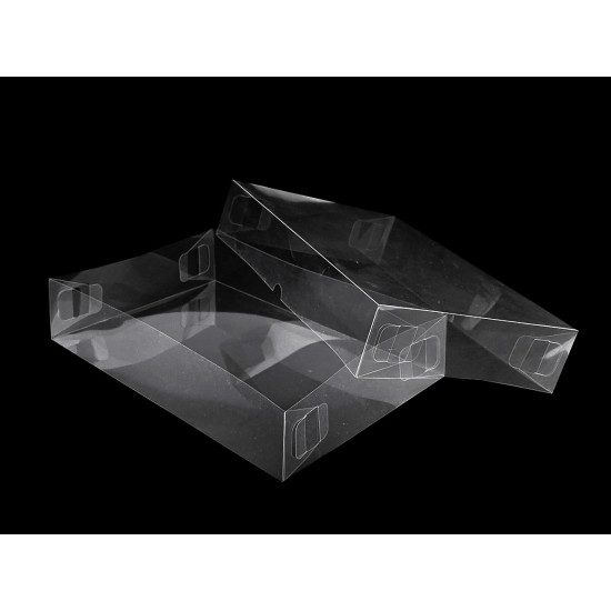 Pudełko plastikowe z wieczkiem - Transparent (10 Sztuki)