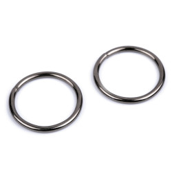 Anello / o-ring, dimensioni: ø 35 mm - Nichel nero (10 Pezzi)