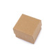 Pudełeczko dekoracyjne 5x5 cm - Naturalny brąz (2 Sztuki)