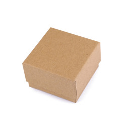 Pudełeczko dekoracyjne 7x7 cm - Naturalny brąz (1 Sztuka)