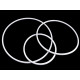 Cercuri plastic 3 buc / set - Alb (1 Set) Cercuri plastic 3 buc / set - Alb (1 Set)