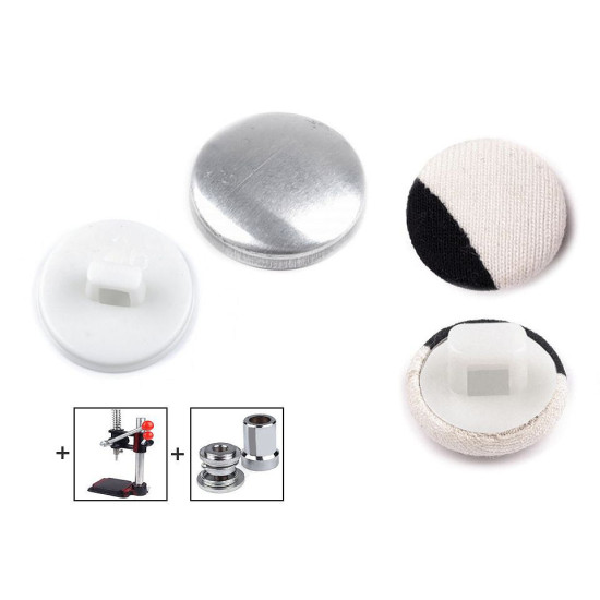 Foremki guzików do obciągania materiałem rozmiar 26" - Czarny (100 Zestawy) Foremki guzików do obciągania materiałem rozmiar 26" - Czarny (100 Zestawy)