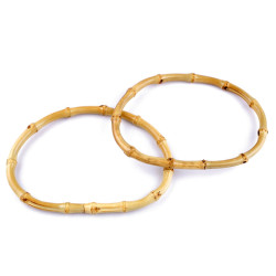 Bamboo bag handles 14.5x20 cm - Bamboo light (10 Pieces)