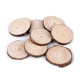 Natural wood tree branch slice / wood circle, ø2.5-4.5 cm - Ivory (12 Bags)