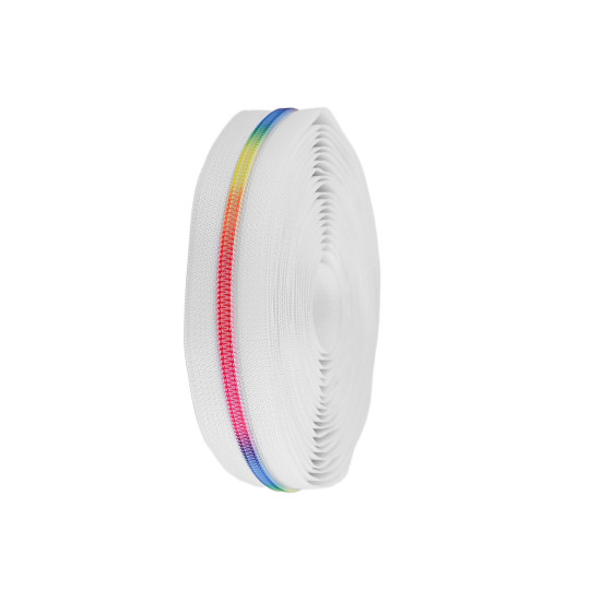 Continuous nylon rainbow zipper no 5 - Blue dark (1 Meter)