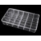 Bac de rangement en plastique, 16,5 x 29 cm - Transparent (1 Pièce)